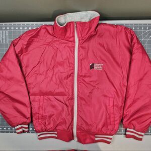 Vintage K Brand Jacket Large Fire Firefighter Emt 80s Sideline Bomber Varsity